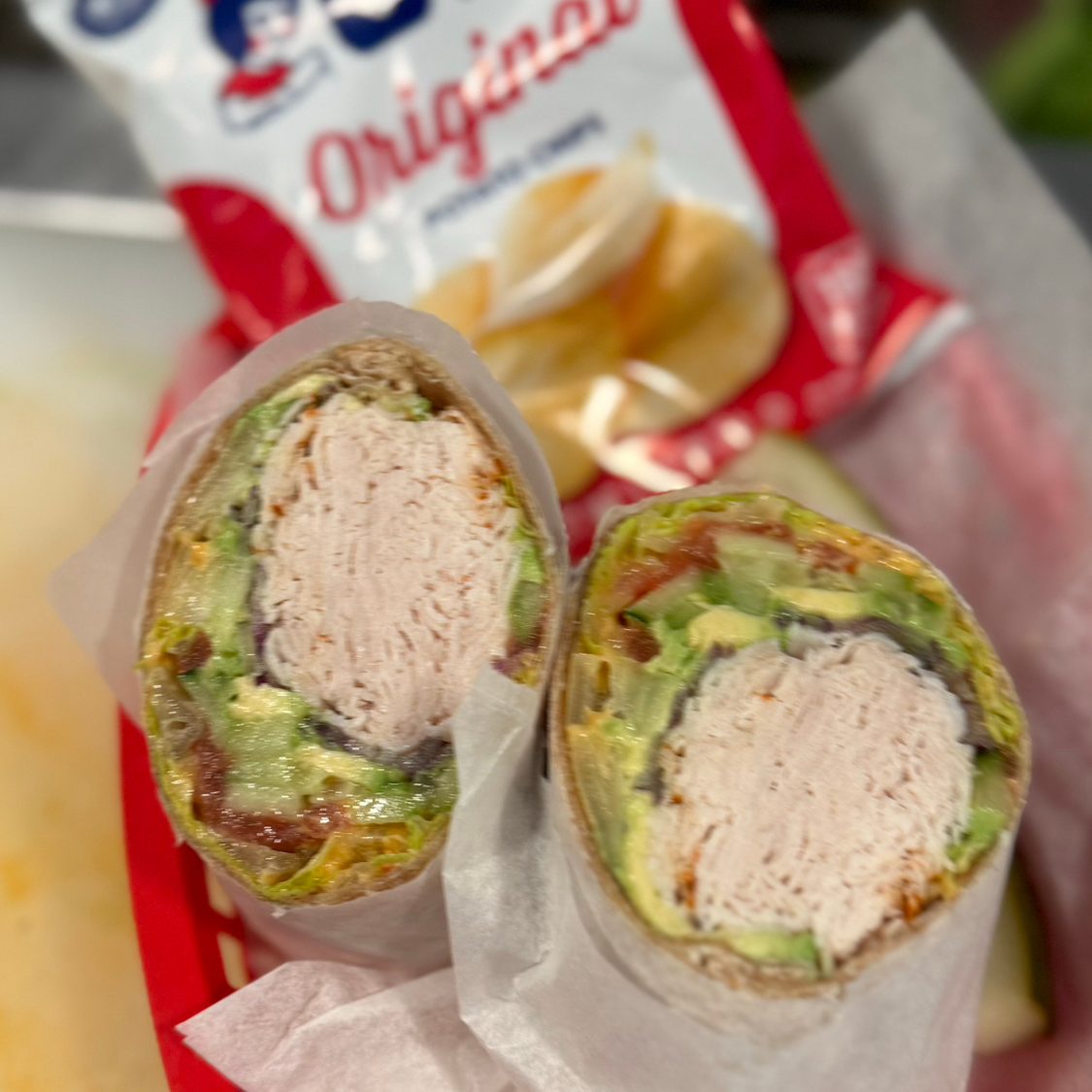 Turkey Hummus Wrap.