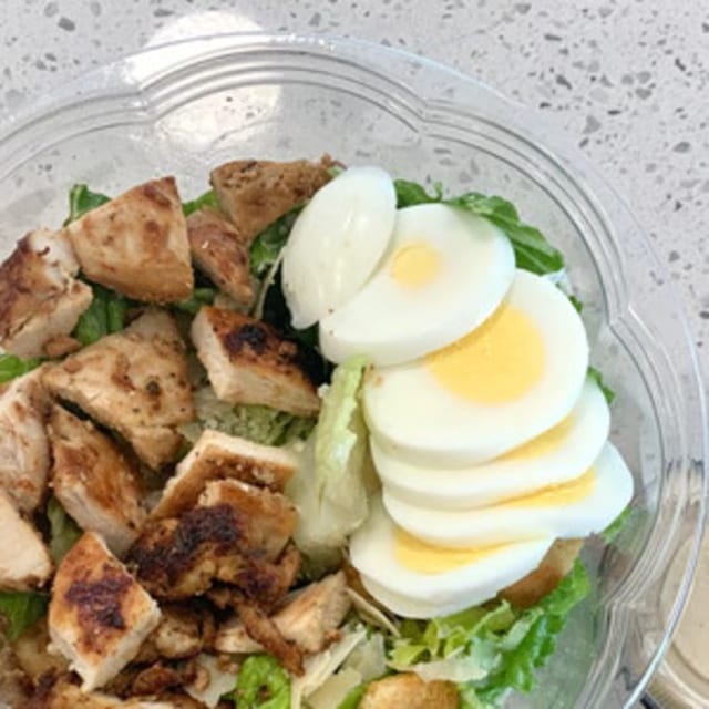 Grilled Chicken Caesar Salad.