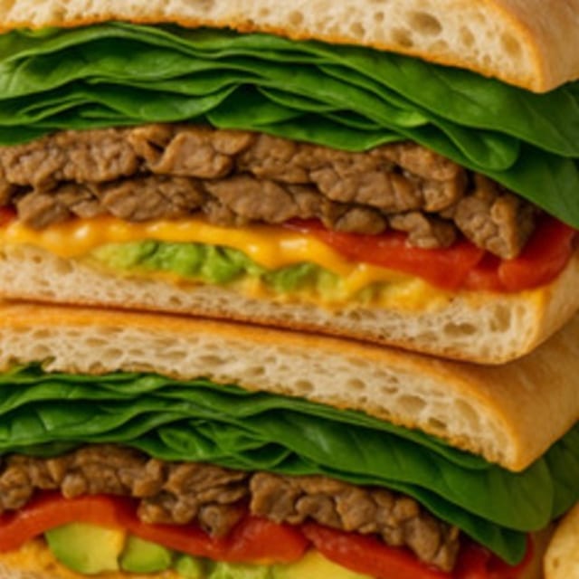 Vegan Steak Panini.